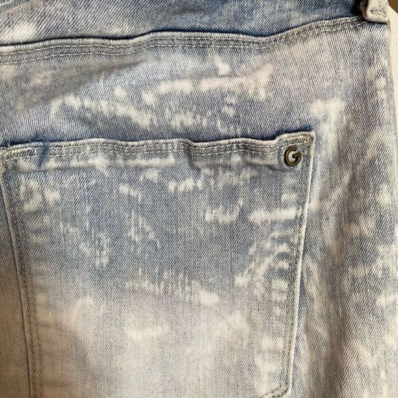 G BY GUESS Acid Washed Straight Leg Jeans Size 32 - Picture 5 of 6